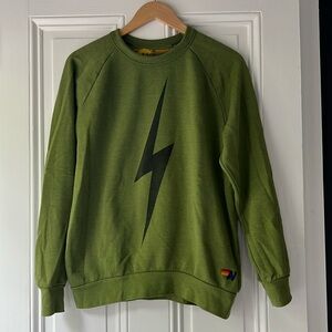 Aviator Nation green bolt sweatshirt size medium